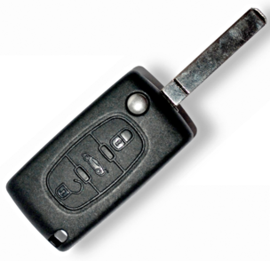 Citroen replacement 3 button remote flip key