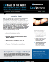 laceration repair, wound care, Michael lin