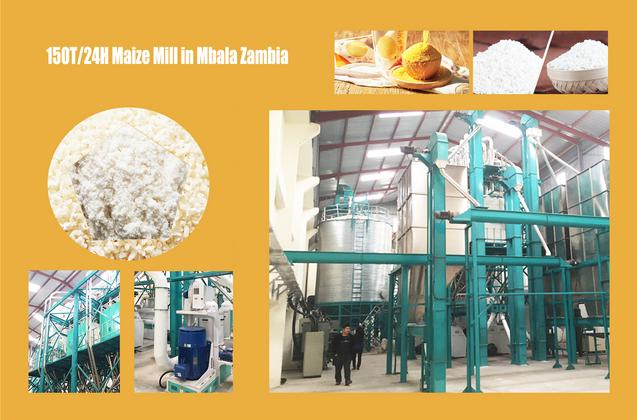 150ton maize milling machine running in Mbala Zambia for CMF milling group