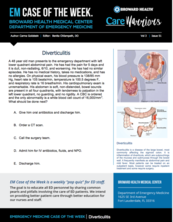 Diverticulitis, Carma Goldstein