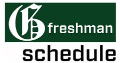 Freshman Schedule