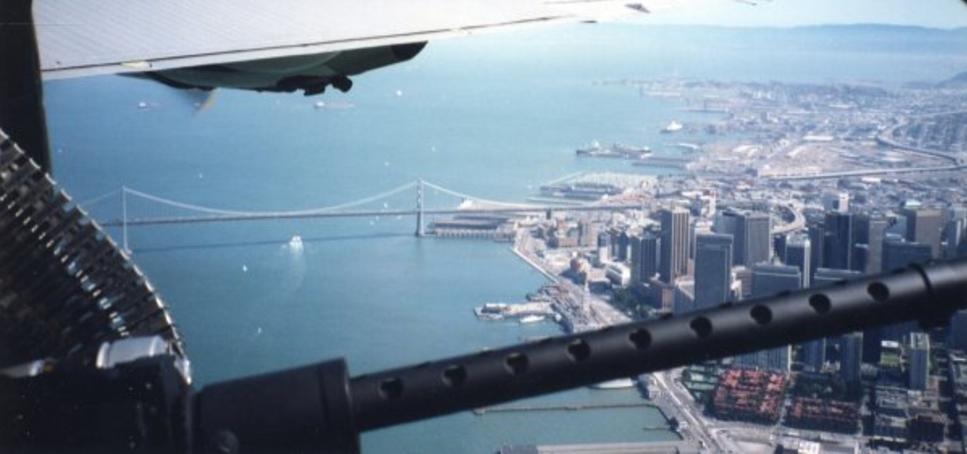 Waist Gunner on B-24 Over San Francisco