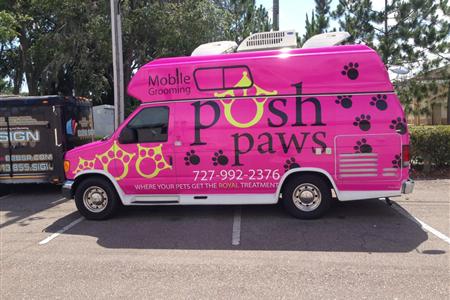 Pink paws sale mobile dog grooming