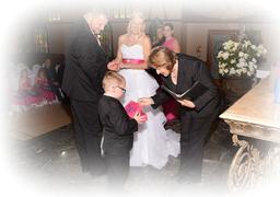 children in wedding, blended family, Tampa wedding Officiant