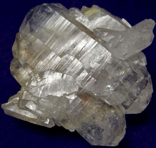 tabular QUARTZ crystals - Hot Springs, Garland County, Arkansas, USA - ex Rutgers Geology Museum