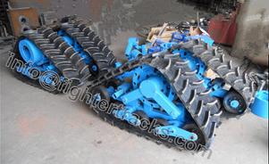 rubber track assembly for trucks