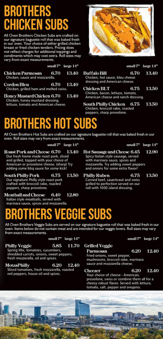 OvenBrothers Menu Page1