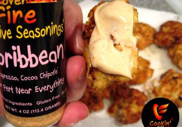 COF Cheesy Chicken Fritters with Floribbean Mayo-Chef of the Future-Your Source for Quality Seasoning Rubs