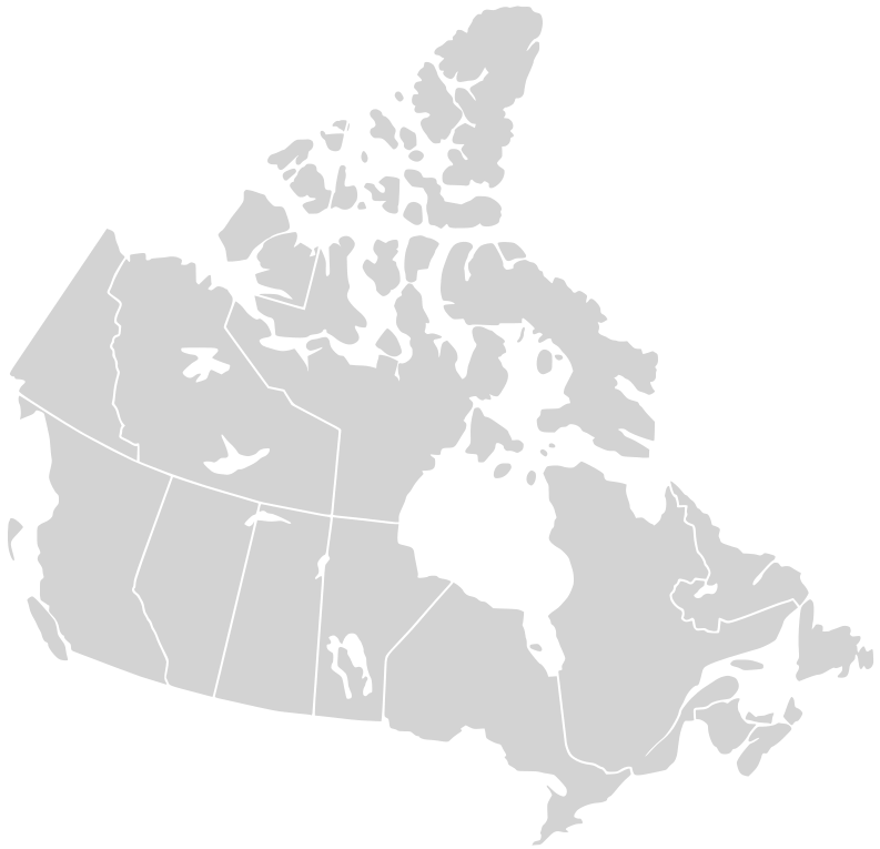 'File:Canada blank map.svg' by Lokal_Profil image cut to remove USA by Paul Robinson available at https://commons.wikimedia.org/wiki/File:Canada_blank_map.svg under CC-BY-SA-2.5 at https://creativecommons.org/licenses/by-sa/2.5/deed.en