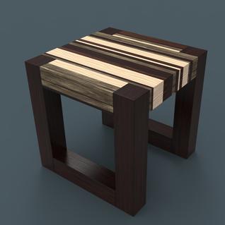 DIY secret hidden compartment end table. Image shows finished product. www.DIYeasycrafts.com
