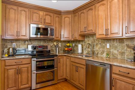 custom cabinets tile backsplash kitchen counter tops kitchen remodel in Englewood Colorado