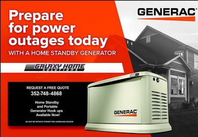 Generac Generator: Prepare for power outages today with a home standby generator.