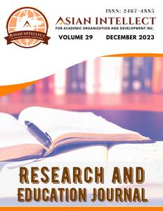 Research and Education Journal Vol 29 December 2023