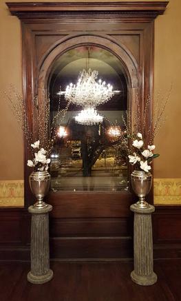 Columns and Urns with Floral as Wedding Decor MN