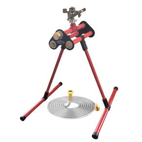 Roof-top Sprinkler ESG-1RED with 3/4 Hose Swivel Brass Adapter Fittings & with 25' Stainless Steel Hose