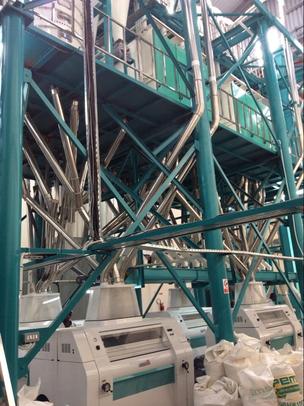 installed image of 150 metric ton maize milling machinery in Kenya