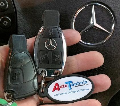 Mercedes Chrome remote key