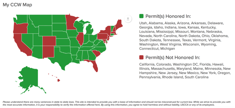 right to carry states map