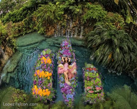 Secret Gardens Photo Studio Quince Miami Fl Usa Canoe Flowers