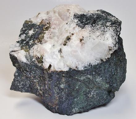 Calcite, Actinolite, Magnetite, Chalcopyrite and Epidote Mineral Hill Mine, Md