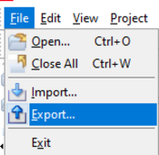 Go to file tab and then export option in Primavera P6