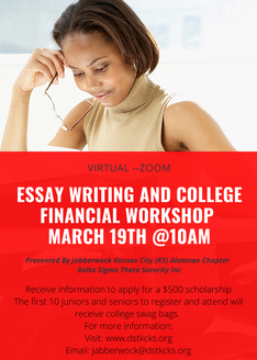 Register for the Essay Writing & College Financial Workshop