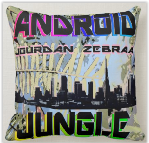 Android Jungle Famous MixTape Pillow 16"x16"