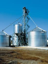 Commercial & farm storage bins, hopper bins, aeration systems, bin sweeps