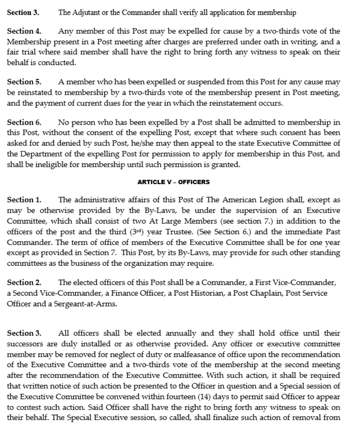 Constitution & Bylaws