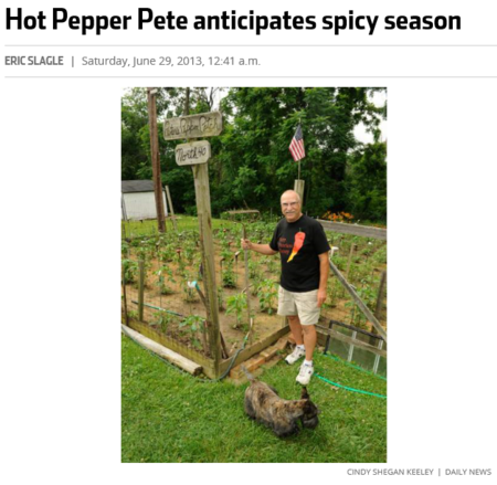 Hot Pepper Pete anticipates spicy season