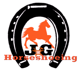 JG Horseshoeing Logo for Farrier services 93940 95060