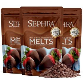 Sephra Milk Chocolate Melts, Candy Making & Dipping Chocolate 6lb box