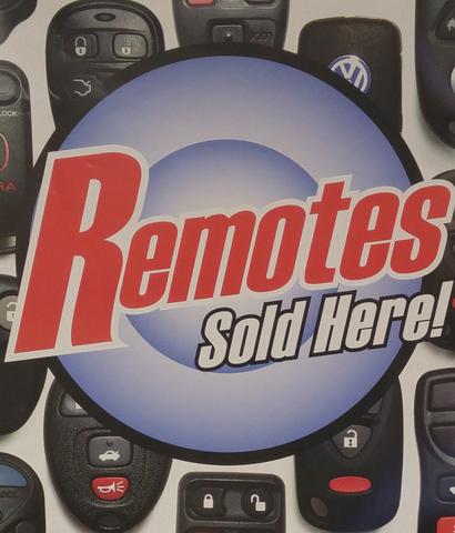 Remotes sold here at locksmith Gibson lock and Key in Franklin NC