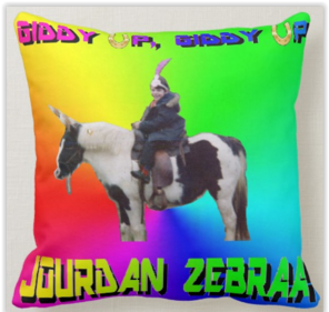 Giddy Up, Giddy Up Famous MixTape Pillow 16"x16"