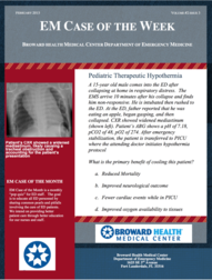 0215 -3 Therapeutic Hypothermia in Peds (written by Richie Castle , MSIV)