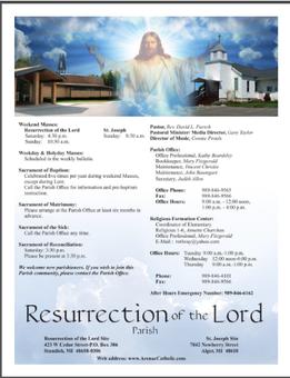 resurrection parish lord bulletin