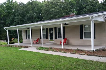 Home remodel with 6" gutter installation Elon NC