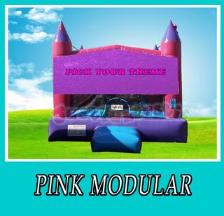Pink Modular Bounce House