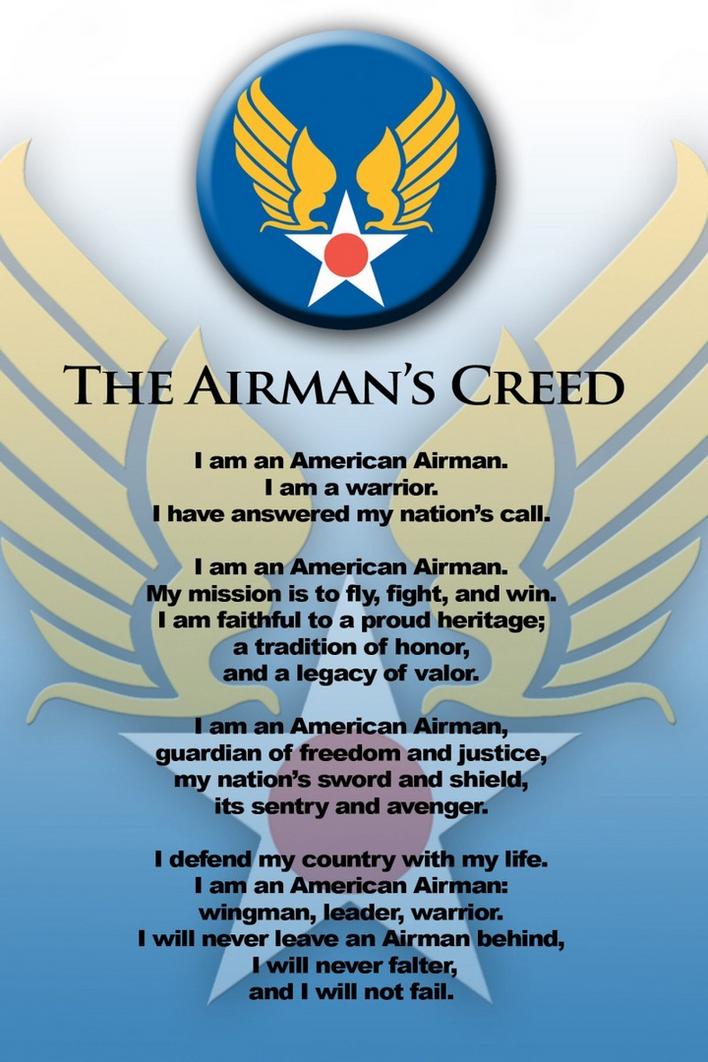 Nco Creed Air Force Airforce Military