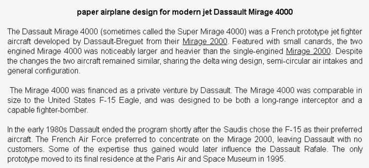 wiki background for 4D model of Dassault Mirage 4000