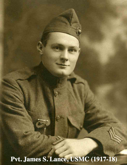 Private James S. Lance, Sr. USMC WW1