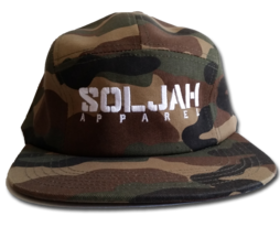 SolJah Camo 5 Panel Hat