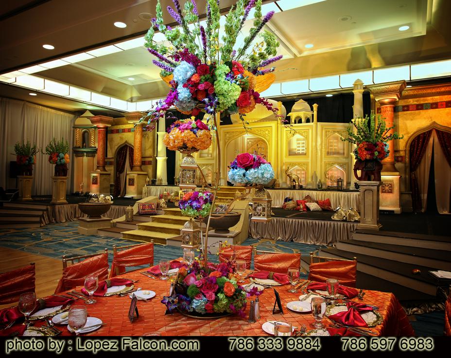QUINCEANERA BOLLYWOOD CENTERPIECES MIAMI STAGE DECORATION