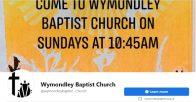 Wymondley Baptist Church Facebook