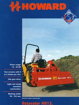 Howard Rotavator Model HR12 Brochure