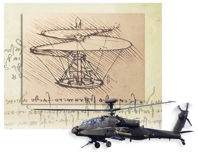 leonardo da vinci helicopter