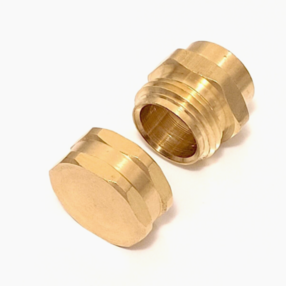 1/2 Female Npt Pipe to 3/4 Male Garden Hose Thread Adapter Brass Fitting+End Cap