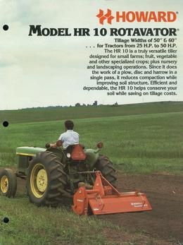Howard Rotavator Model HR10 Brochure