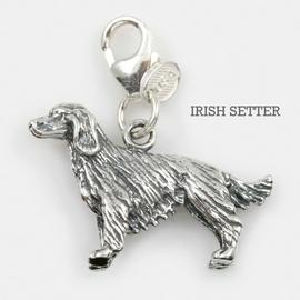Irish Setter Dog Charm 3-d Solid Sterling Silver
