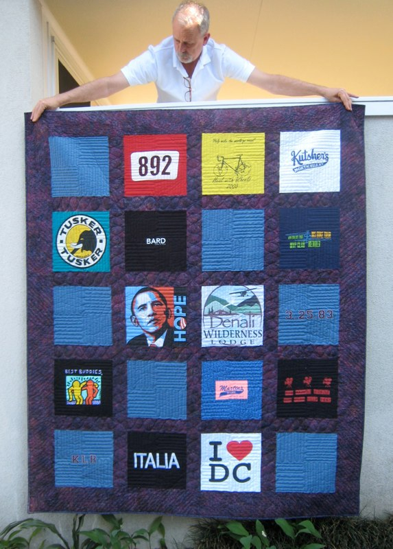 Hang A T-Shirt Quilt on The Wall